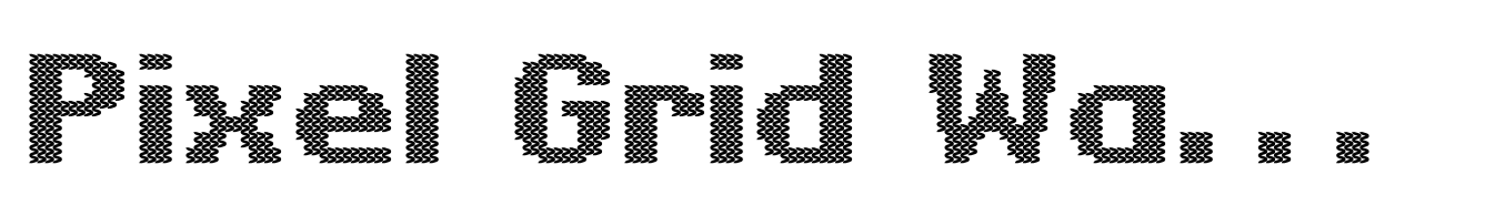 Pixel Grid Water Bold XL