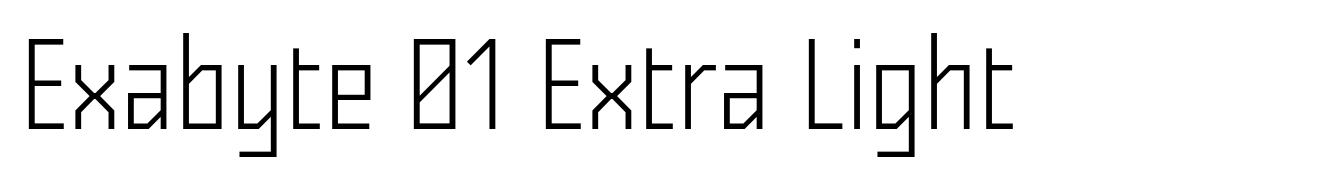 Exabyte 01 Extra Light
