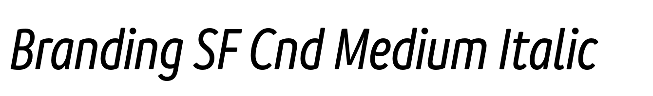 Branding SF Cnd Medium Italic