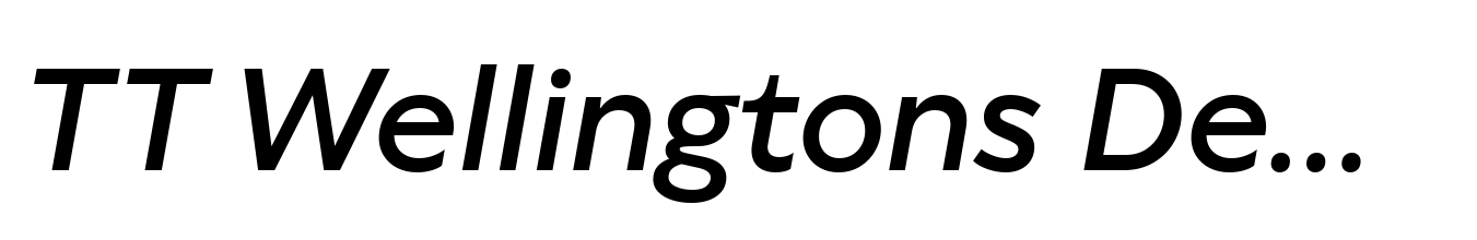 TT Wellingtons DemiBold Italic