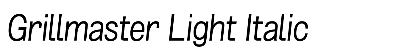 Grillmaster Light Italic