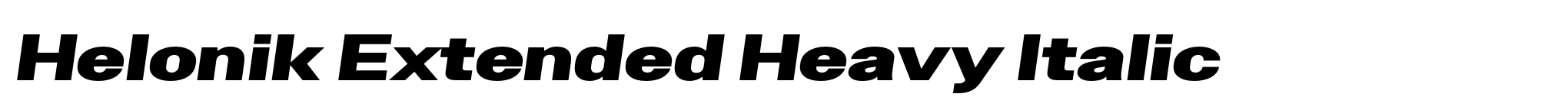 Helonik Extended Heavy Italic image