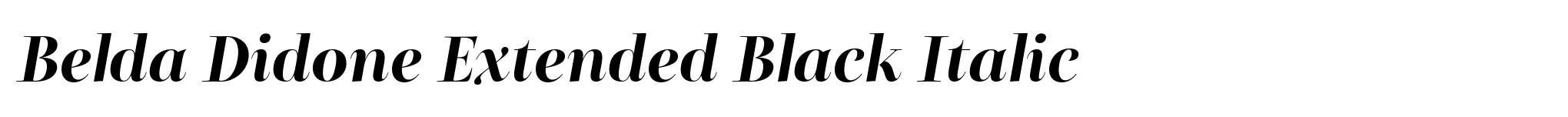 Belda Didone Extended Black Italic image
