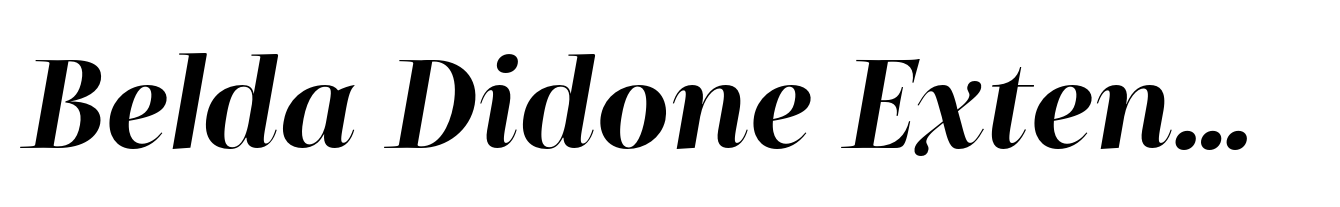 Belda Didone Extended Black Italic