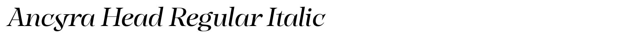 Ancyra Head Regular Italic image