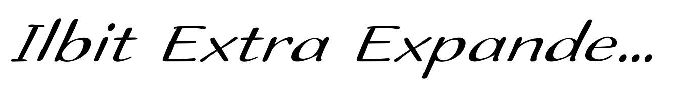 Ilbit Extra Expanded Italic