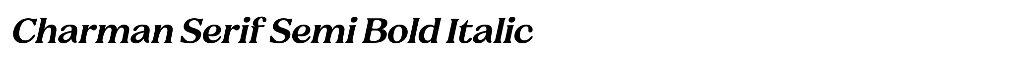 Charman Serif Semi Bold Italic image