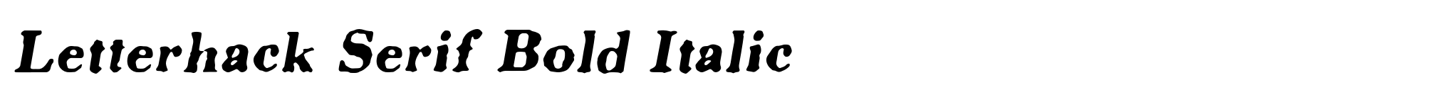 Letterhack Serif Bold Italic image