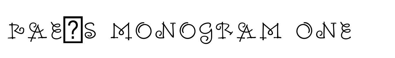 Rae's Monogram One