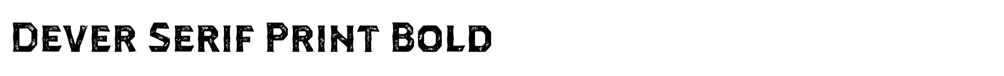 Dever Serif Print Bold image