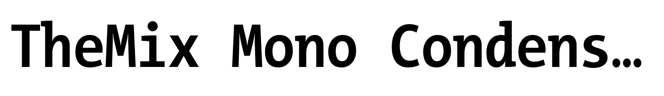 TheMix Mono Condensed Bold