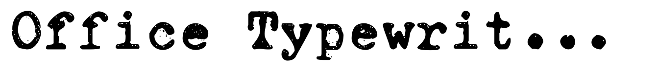 Office Typewriter SVG Bold