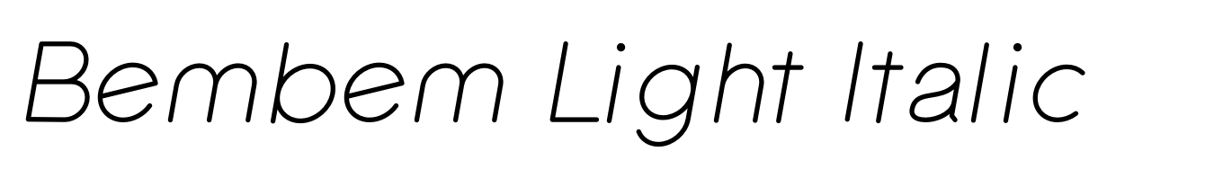 Bembem Light Italic