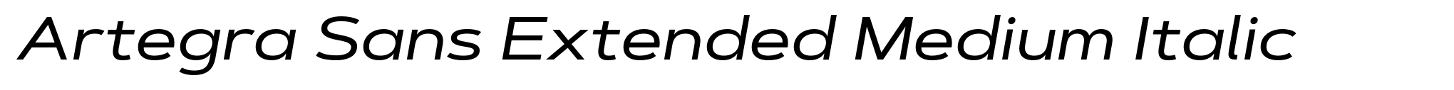 Artegra Sans Extended Medium Italic image