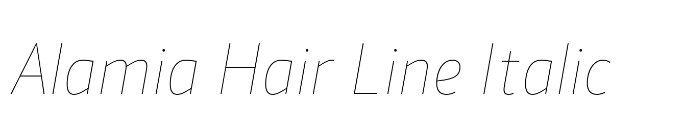 Alamia Hair Line Italic