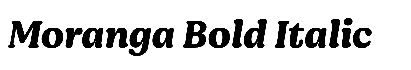 Moranga Bold Italic