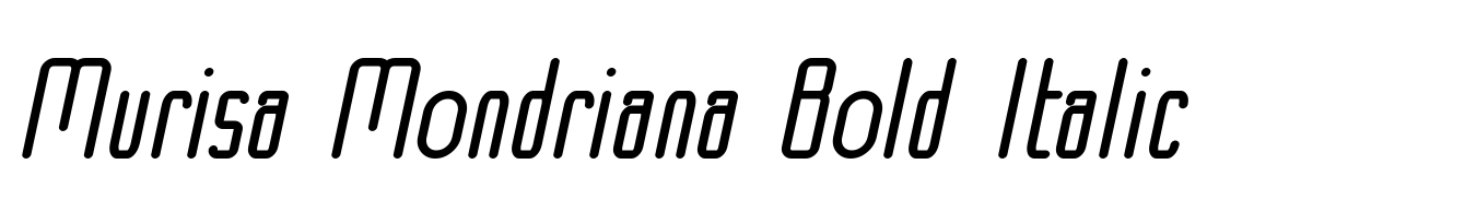 Murisa Mondriana Bold Italic