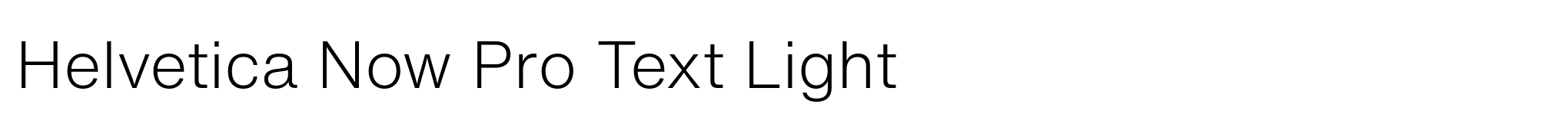 Helvetica Now Pro Text Light image