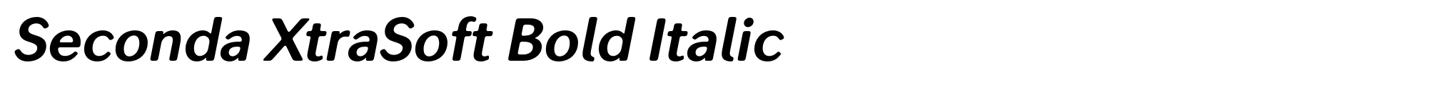 Seconda XtraSoft Bold Italic image