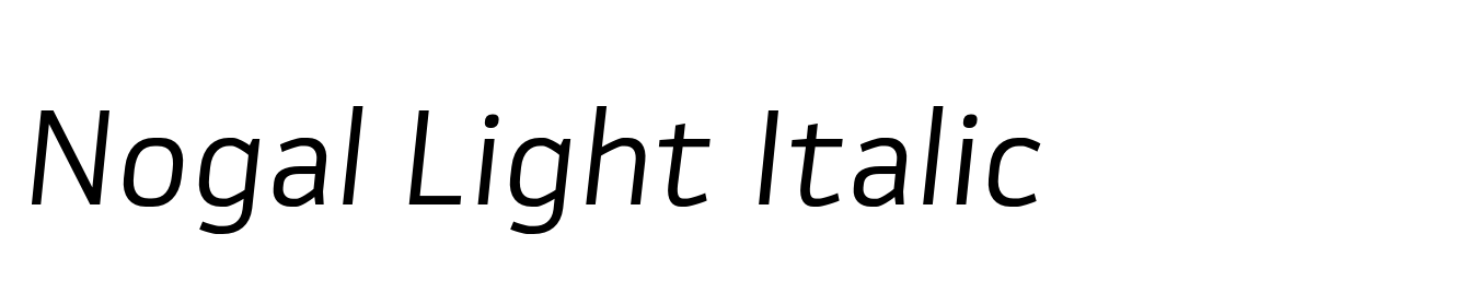 Nogal Light Italic
