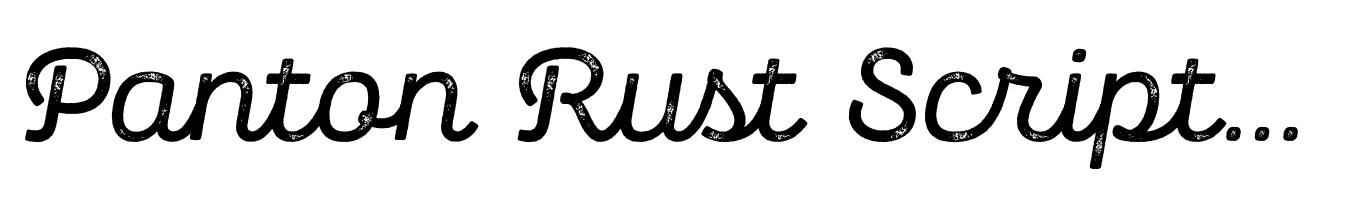 Panton Rust Script Semi Bold Grunge