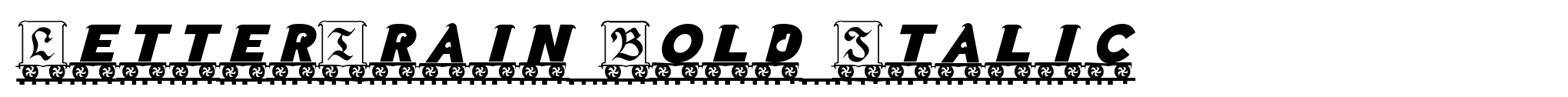 LetterTrain Bold Italic image