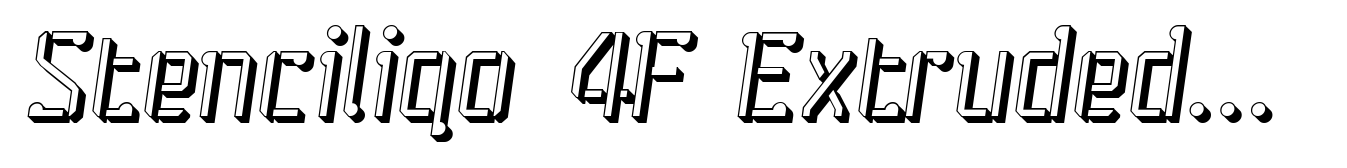 Stenciliqo 4F Extruded Italic
