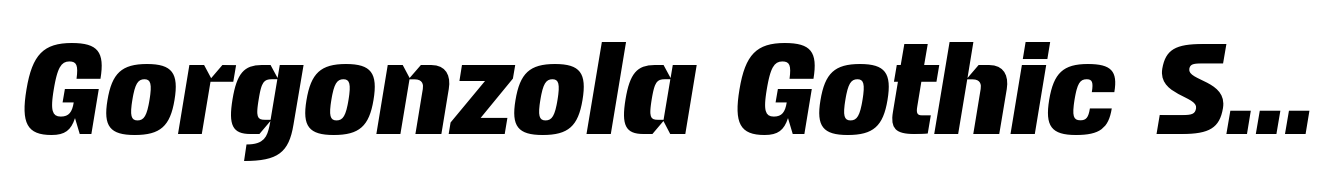 Gorgonzola Gothic Standard Bold Italic