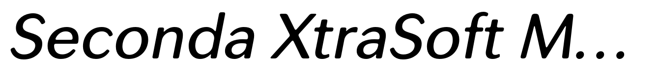 Seconda XtraSoft Medium Italic