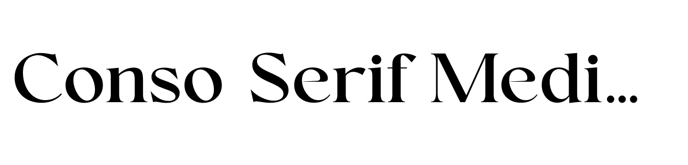 Conso Serif Medium
