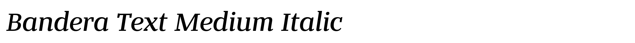Bandera Text Medium Italic image