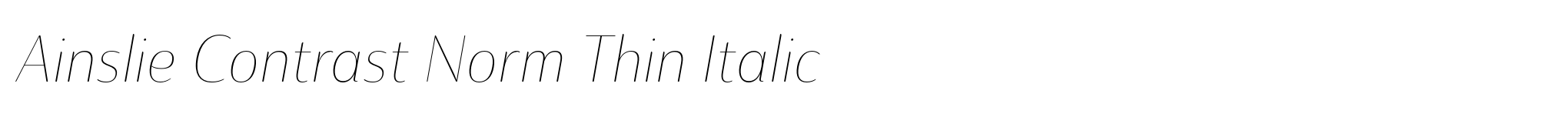 Ainslie Contrast Norm Thin Italic image