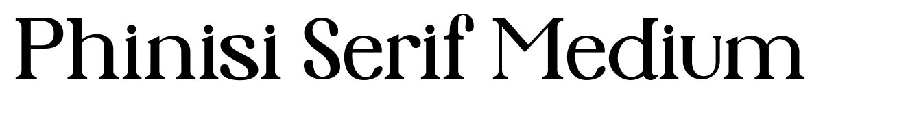 Phinisi Serif Medium