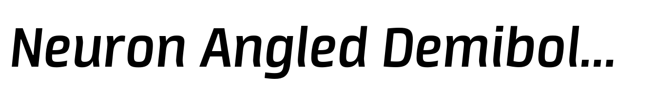 Neuron Angled Demibold Italic