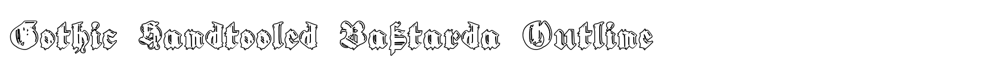 Gothic Handtooled Bastarda Outline image