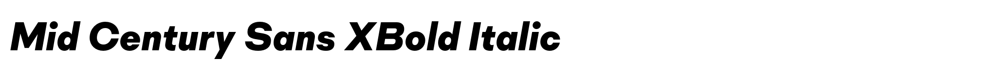 Mid Century Sans XBold Italic image