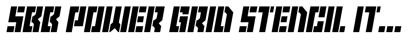 SBB Power Grid Stencil Italic