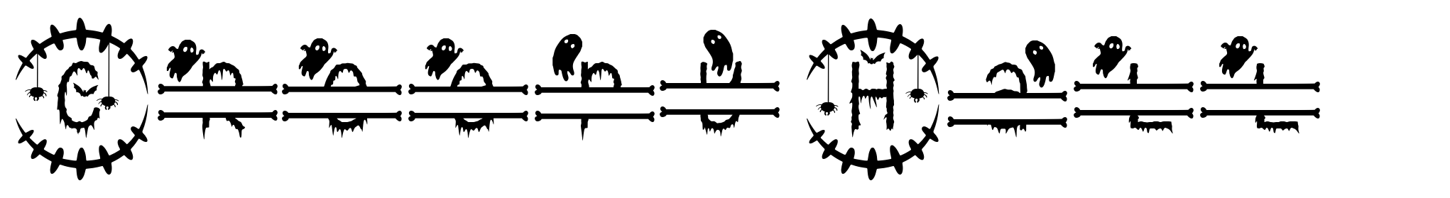 Creepy Halloween Monogram image