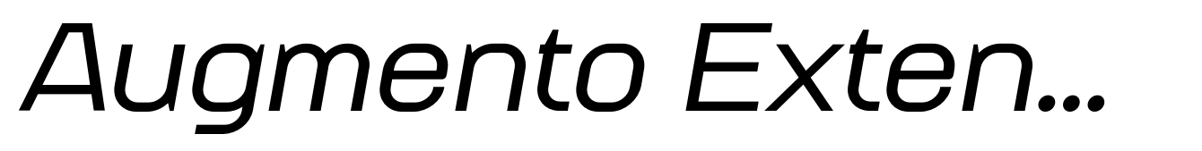 Augmento Extended Medium Italic