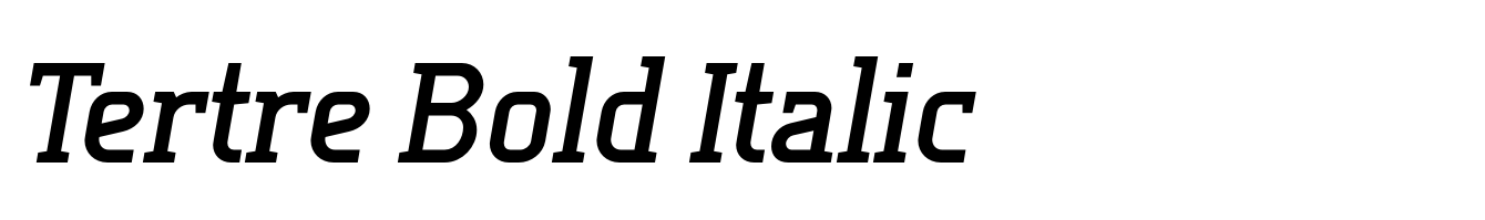 Tertre Bold Italic