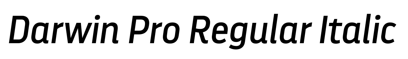 Darwin Pro Regular Italic