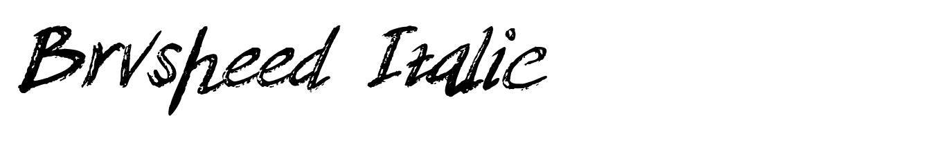 Brvsheed Italic