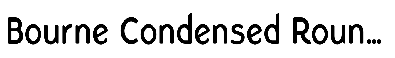 Bourne Condensed Rounded Demi
