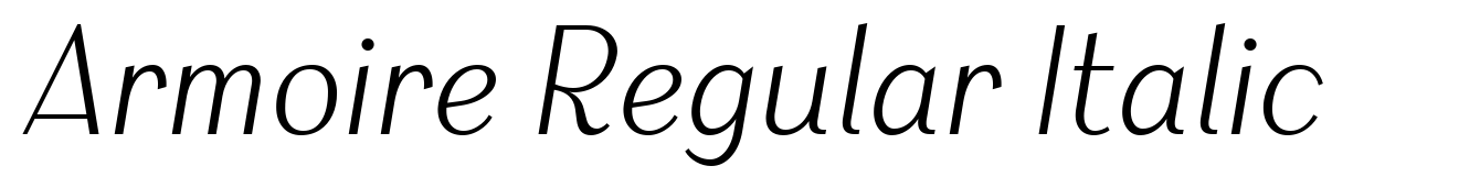 Armoire Regular Italic
