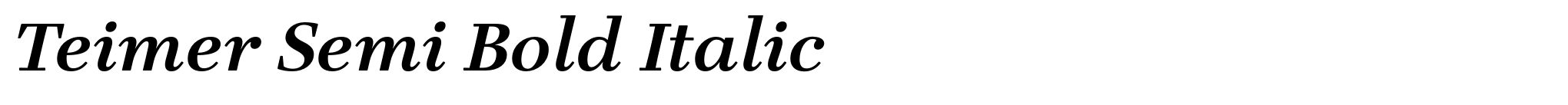 Teimer Semi Bold Italic image