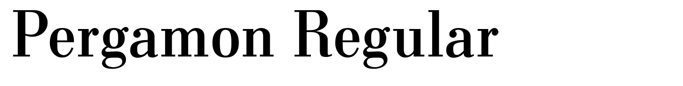 Pergamon Regular