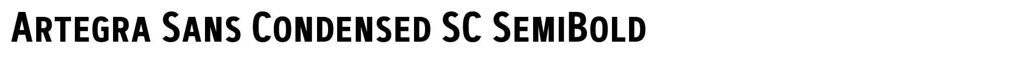 Artegra Sans Condensed SC SemiBold image