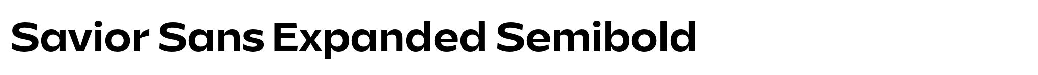 Savior Sans Expanded Semibold image