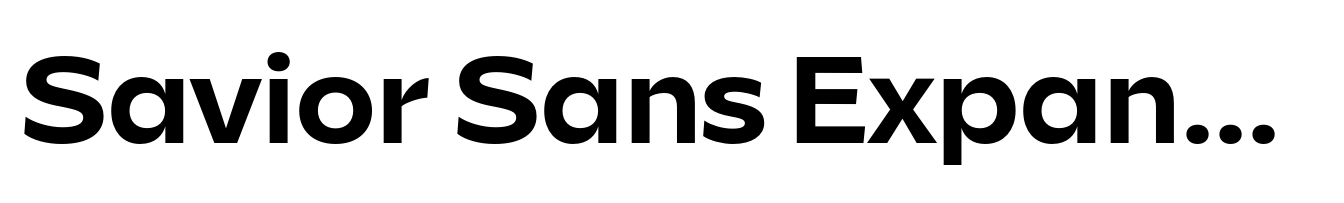 Savior Sans Expanded Semibold