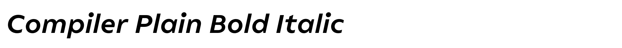 Compiler Plain Bold Italic image